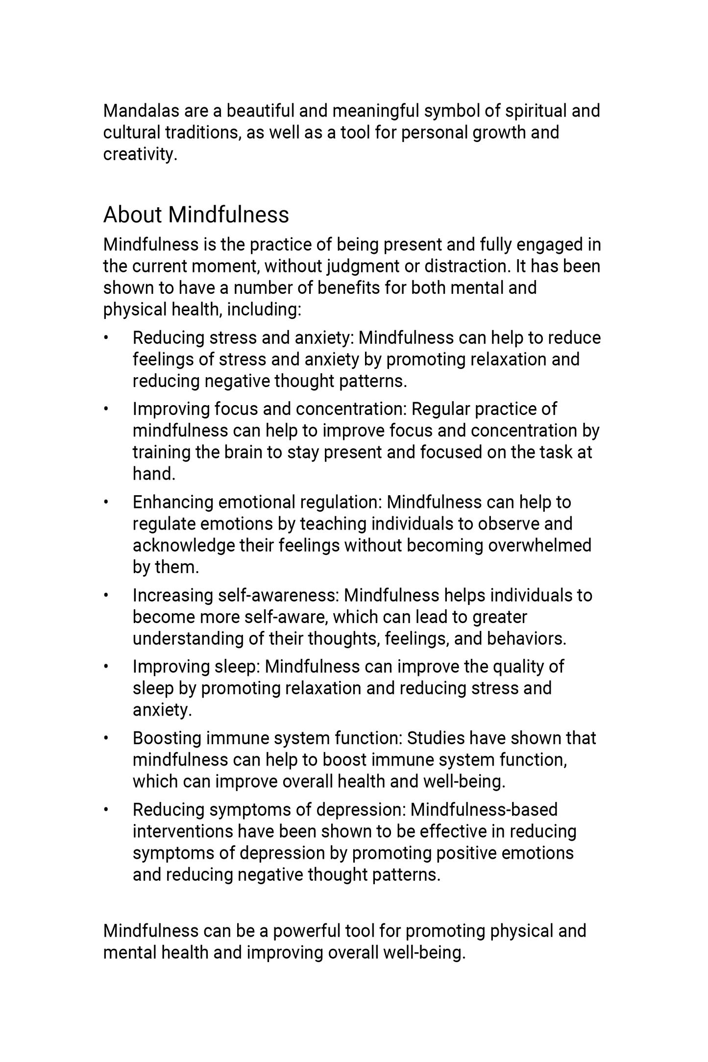 Mandala Mazes: Mindfulness exercises to relax and de-stress.